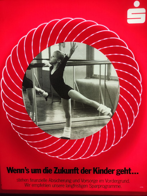 Sparkasse Vintage Neon Sign Germany Bank Advertising