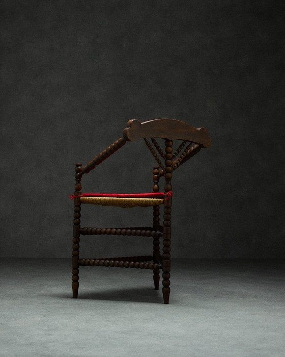 Image 1 of triangular century bobbin chair