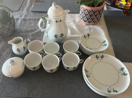 Fürstenberg Kaffeeservice Weinberg – Porzellan mit Handbemalung