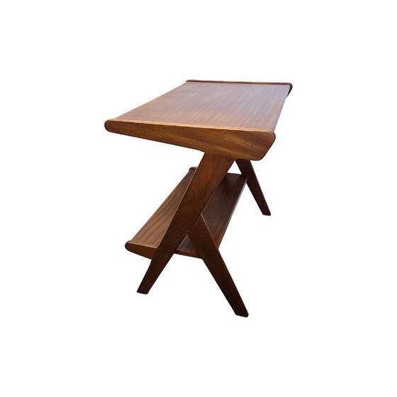 Vintage Teakhouten Audiomeubel/Bijzettafel, Jaren 60/70 – Wood (photo 4 of 9)