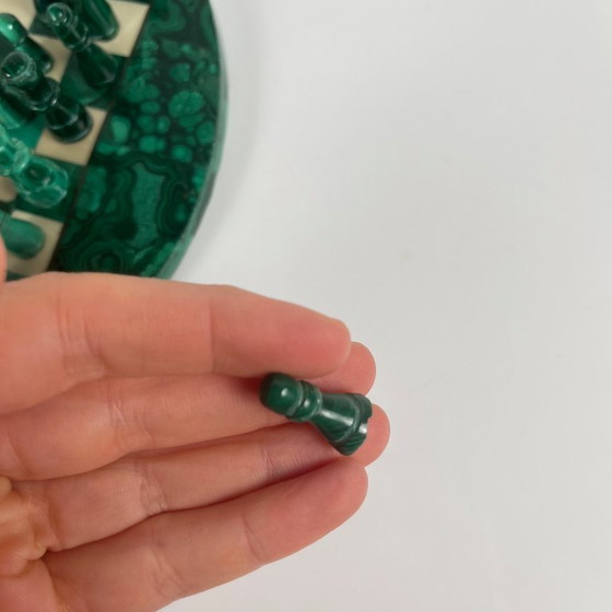 Image 1 of Decorative chess set in malachite, 1950–1970