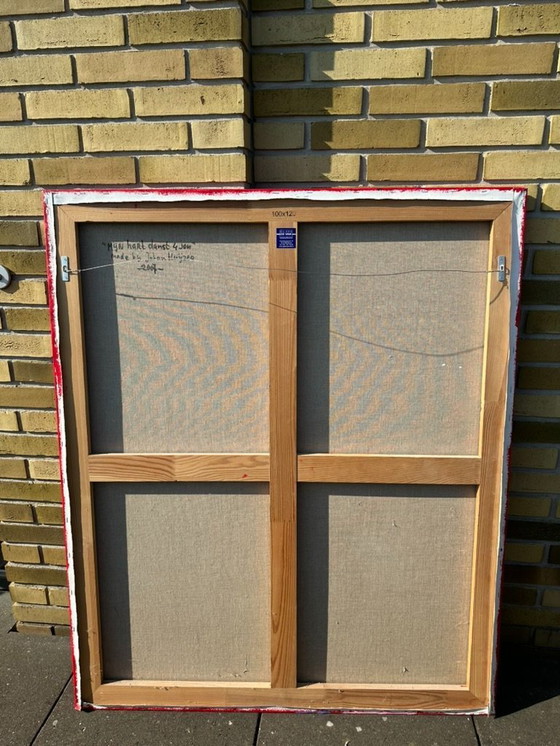 Image 1 of Original Johan Huijzer painting 'My heart dances with you'