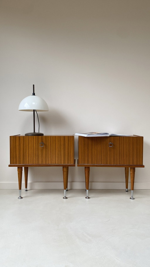 Ensemble de tables de chevet vintage en teck