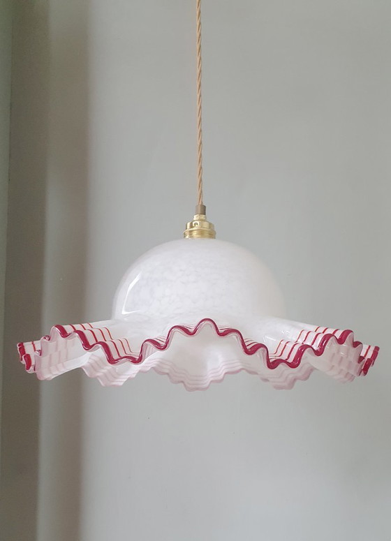 Image 1 of Grande paralume vintage in vetro di Murano - (presumibilmente) De Majo, Italia