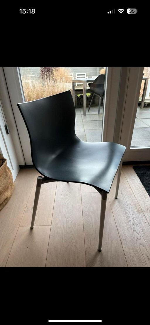 Driade Cameleon (Philippe Starck) Kuipstoelen - 4 Stuks Grijs
