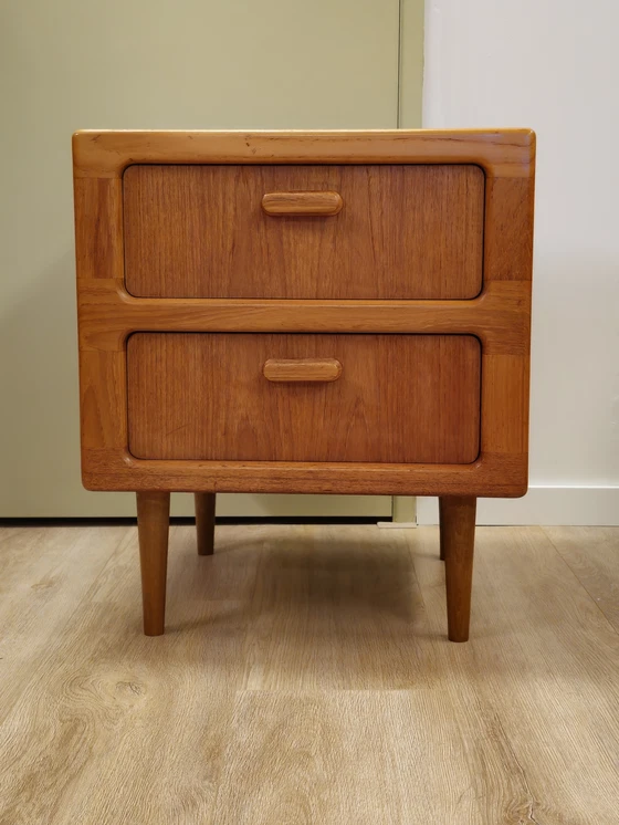 Image 1 of Vintage Silkeborg Nightstand Chest of Drawers Chest of Drawers Cabinet