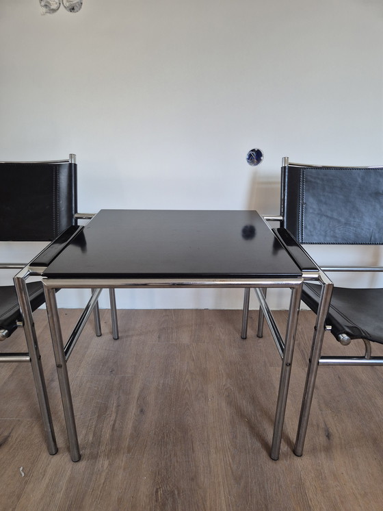 Image 1 of Fauteuil Gerard Vollenbrock en deux parties et table d'appoint, années 1980