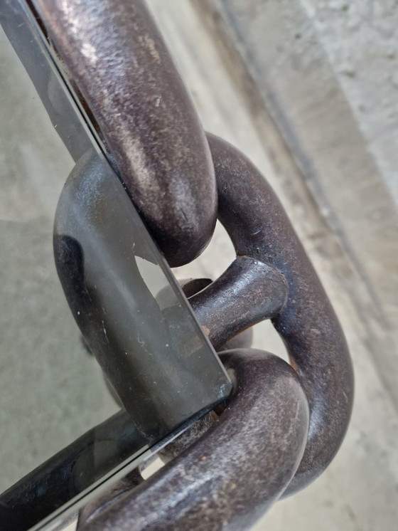 Image 1 of Brutalist Chain Coffee Table, 1970s