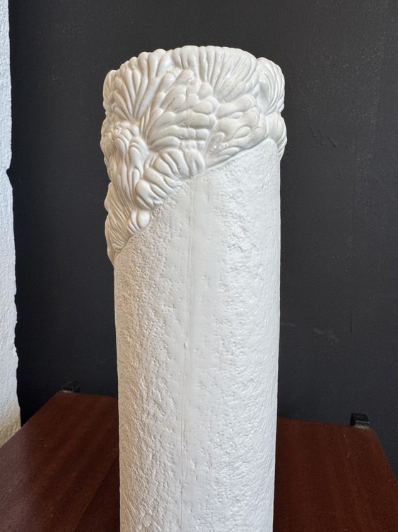 Image 1 of Vase rouleau porcelaine biscuit années 70