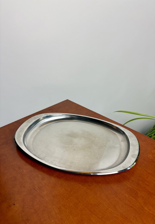 Bandeja vintage de acero inoxidable Alessi (inox 18/10)