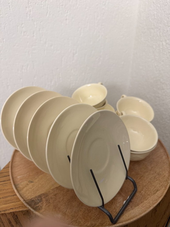 Image 1 of Splendido set vintage: set di 6 tazze e piattini "Staffordshire flatback" del Castello di Balmoral