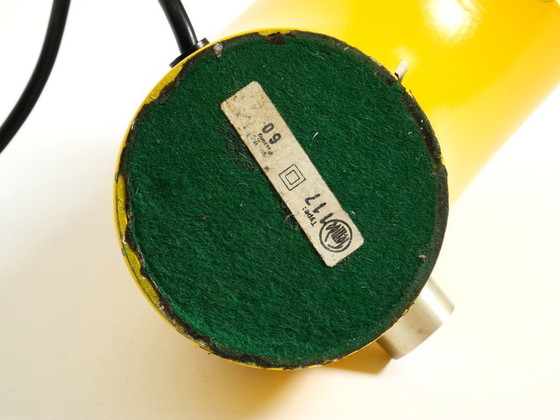 Image 1 of Very rare original Space Age 60s yellow table lamp made of iron by Temde