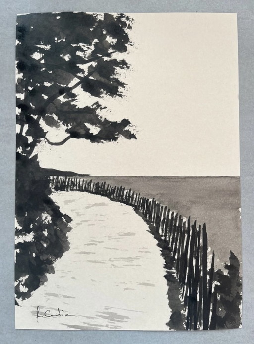 Artist's sketch 21x15cm