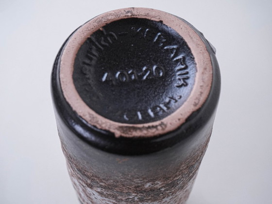 Image 1 of Keramikvase mit Henkel, deutsches Design, 1960er Jahre, hergestellt in Westdeutschland