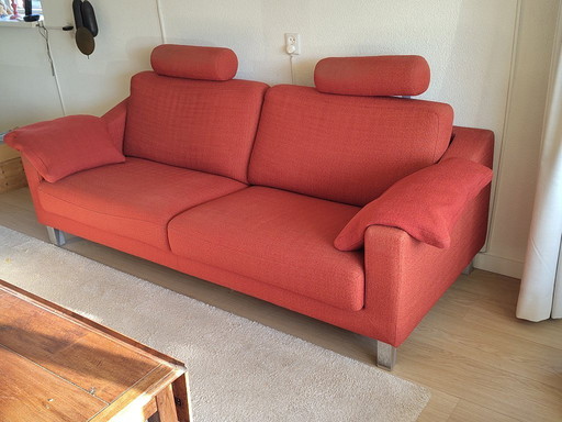 Leolux Antonia sofa with matching pouffe