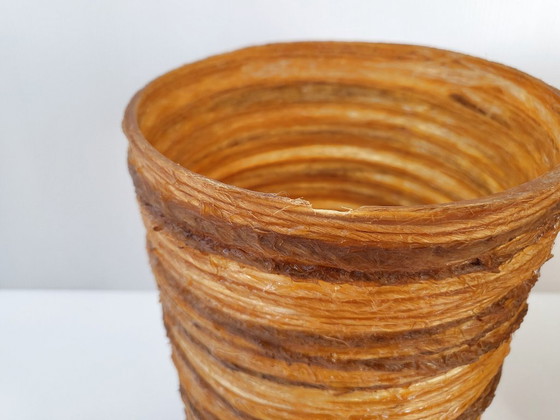 Image 1 of SET OF 3 VINTAGE WALL LIGHTS 1960s ACCOLAY ROPE & RESIN 60S 1960s