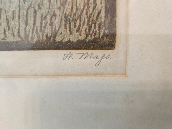 H. Majs, Cottage, anni '50, Litografia – Litografie e stampe (photo 7 of 9)