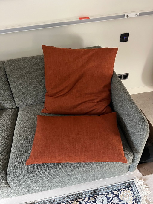 Kussens oranje prachtige stof