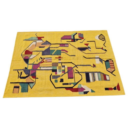 André Lanskoy Composition 1956 Handgeweven wandtapijt | Abstract textiel | 250 × 176 cm (98 × 69 inch) (photo 2 of 10)