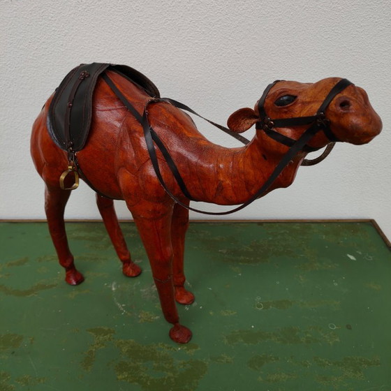 Image 1 of Vintage handmade leather Drommedaris statue