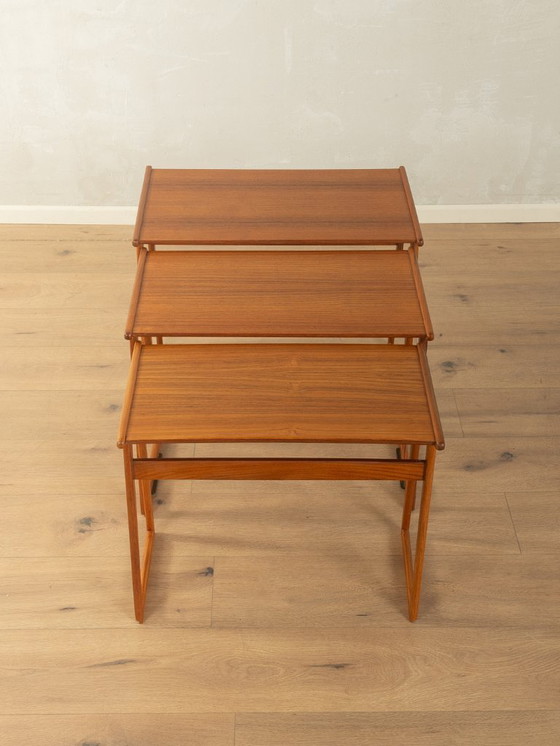 Image 1 of 1960s Stacking Tables, Denmark, Vintage