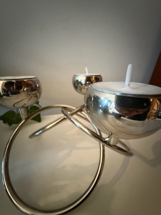 Space Age Candle holder – Chrome (photo 5 of 6)
