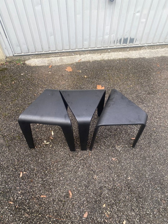 Image 1 of Set di 3 sgabelli Arper Ply disegnati da Lievore, Altherr, Molina