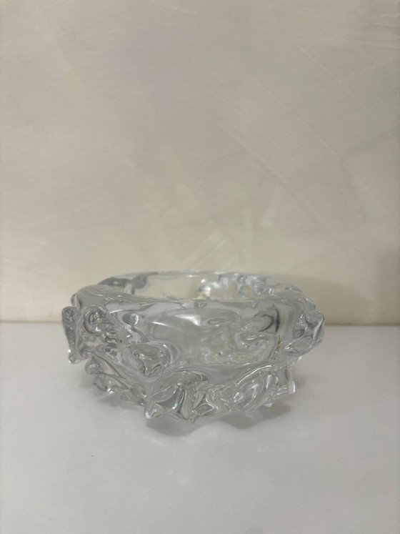 Image 1 of Vintage Schneider kristallen asbak/sieradenschaaltje, gesigneerd