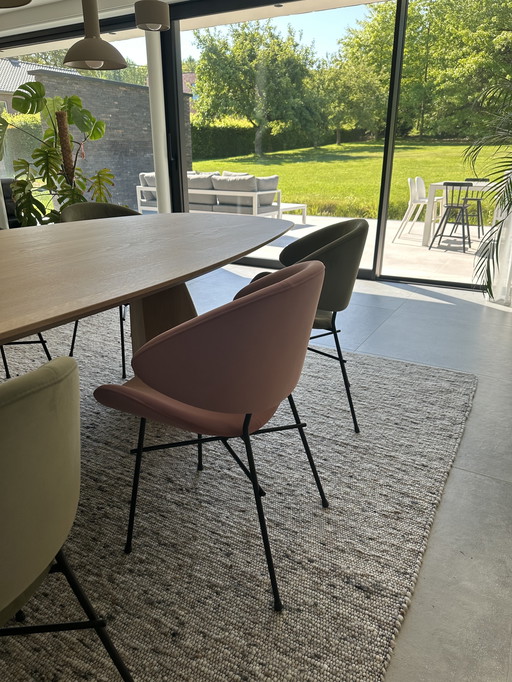 2x chaise Iker en velours chéri