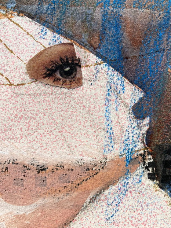 Image 1 of Dipinto espressionista ed erotico di N. Boéri Véfour. Francia, anni '90