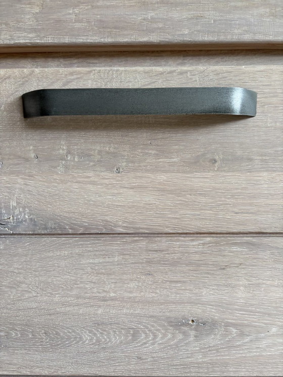 Opbergkast massief eiken, Hout, Wit (foto 4 van 7)