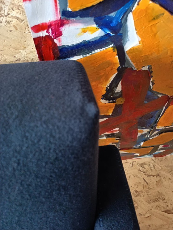 Image 1 of CASSINA Utrecht 637 armchair in Midnight BLUE Kvadrat wool by Gerrit Rietveld