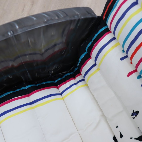 Zeldzame Vintage Kartell Anna Castelli Fauteuil Met Dubbele Hoes Jaren 80 – Textile (photo 7 of 16)