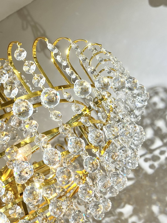 Image 1 of Crystal Large Chandelier Pendant Lamp Crystal Balls
