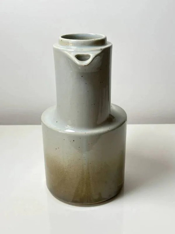 Vintage Brenne stoneware carafe / pitcher – Grand Feu model, 1970s – Glass & Decanter, Porcelain, Rustic (photo 4 of 5)