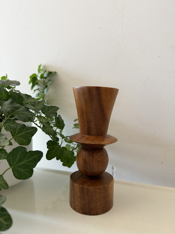 Image 1 of Candeliere in legno di metà secolo