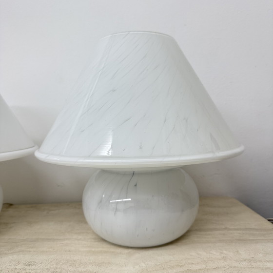 Image 1 of Limburg Glashütte Glass Table Lamp Mushroom, 1970's