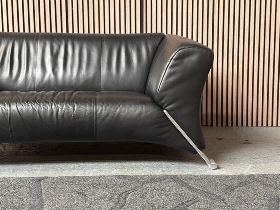 2-seater Sofa Rolf Benz 332 Leather Black 165x90, 2 seaters (photo 3 of 7)