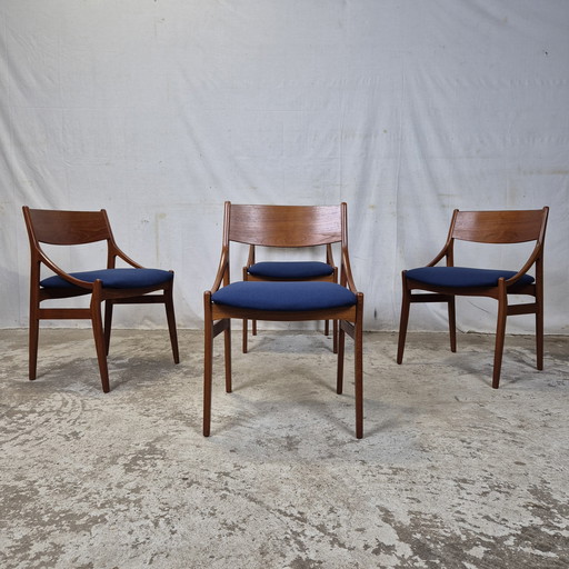 Vestervig Eriksen, dänische Vintage-Esszimmerstühle aus den 1960er Jahren