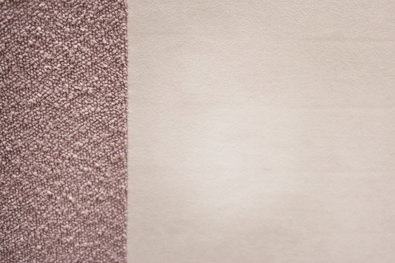 Image 1 of Vintage Mid-Century German Modern Cherry Wood & Dirty Pink Fabric Armchairs from Wilhelm Knoll, 1970s, Set of 2