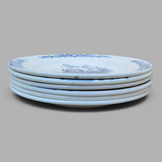 6 piatti piani Clairefontaine modello Luigi XV – Stoviglie, Porcelain, Vintage (photo 8 of 8)