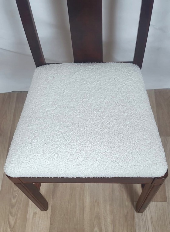 Image 1 of Vintage 70/80s opnieuw beklede Bouclette stoel