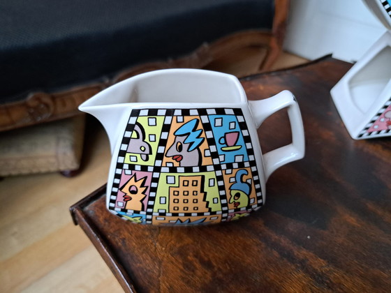 Image 1 of Servizio da tè 4 pezzi e 4 piatti da torta D. Hafner ROSENTHAL