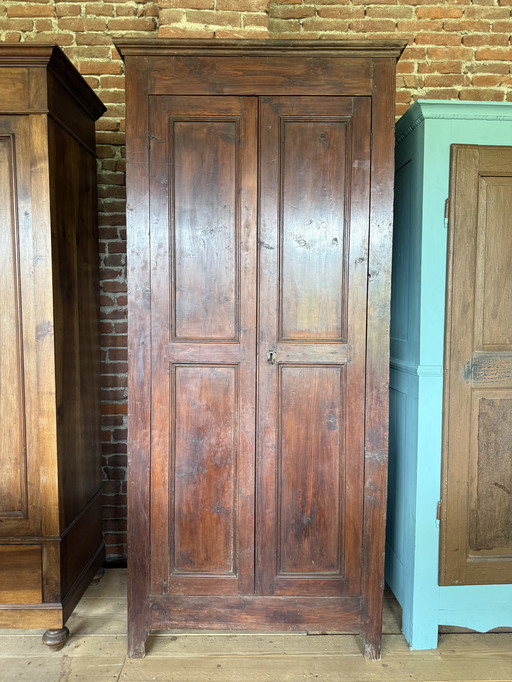 Armadio antico italiano fine 800 in legno 