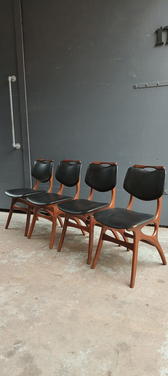 Image 1 of 4 vintage retro design jaren 60 Pynock Wierden stoelen 