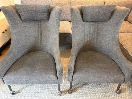 Image 1 of 2x De Padova - Fauteuil Tondo 05 de Vico Magistretti