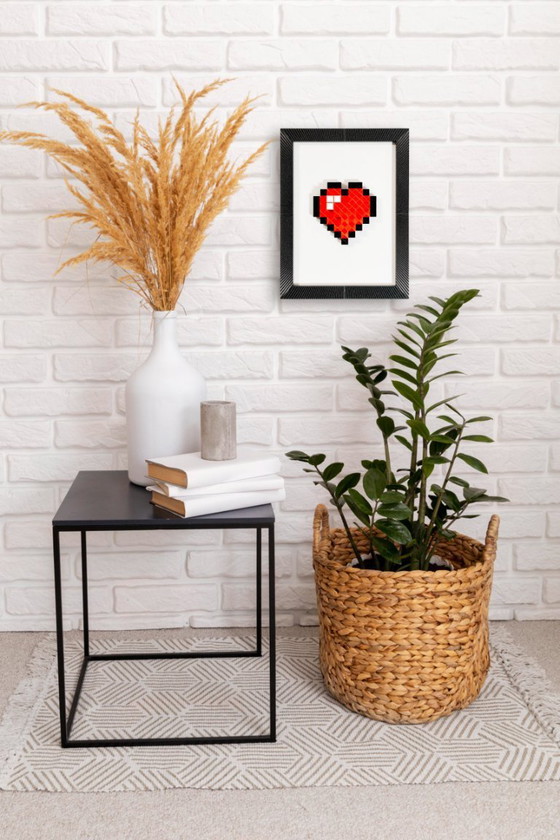 Image 1 of Cœur 8-bit - Décoration murale
