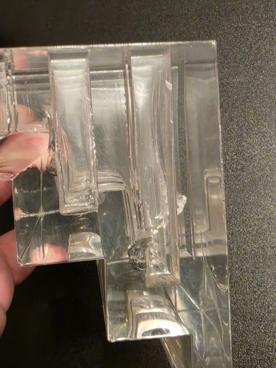 MoMA Vintage 1970s Guzzini Acrylic Desk Set - Signed Serge Mansau Tape Dispenser – Luigi Masonni Guzzini (photo 6 of 15)