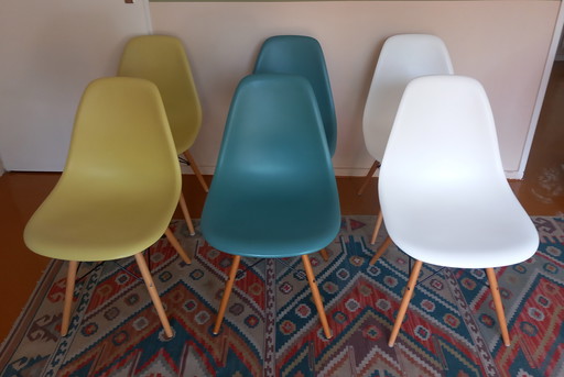 6x Vitra/Eames dsw Stühle