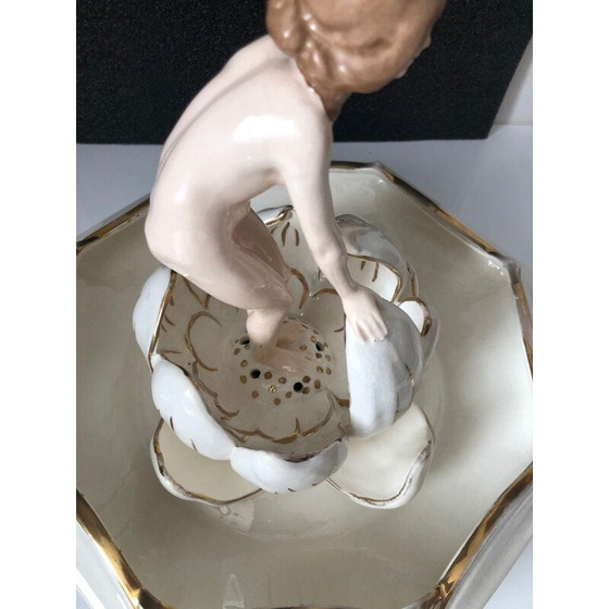 Image 1 of Vintage Naked Woman Bowl in the Lily by Royal Dux